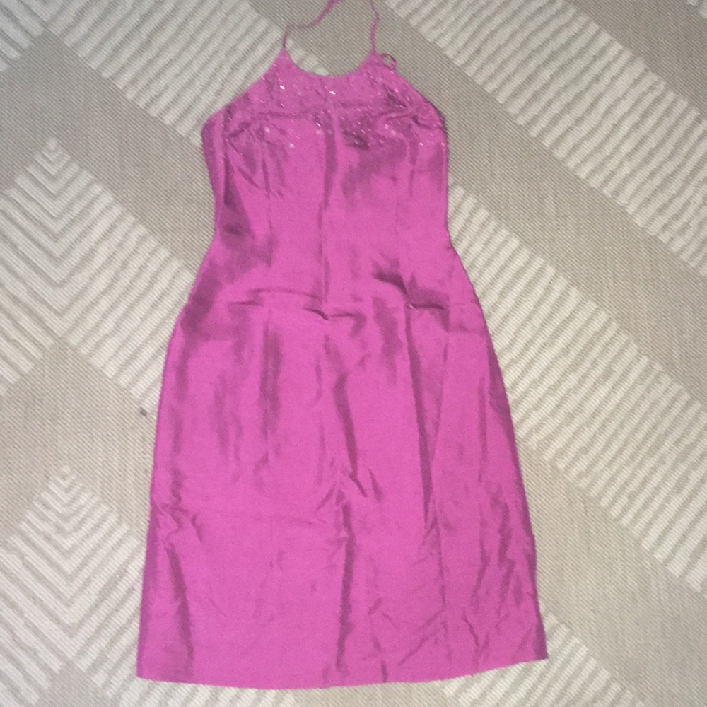 Ann Taylor halter silk dress